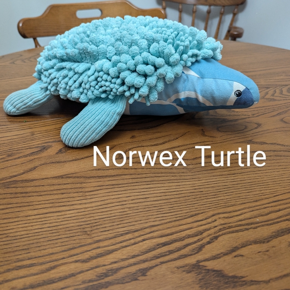 Chenille Pet, Sea Turtle. Norwex. EUC. Baclok. Anti microbial. 20 inches.